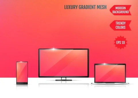 Modern abstract background. Colors transition concept. Gradient mesh. Trendy  Stock-Illustration