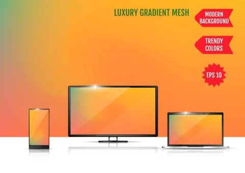 Modern abstract background. Colors transition concept. Gradient mesh. Trendy  Stock-Illustration