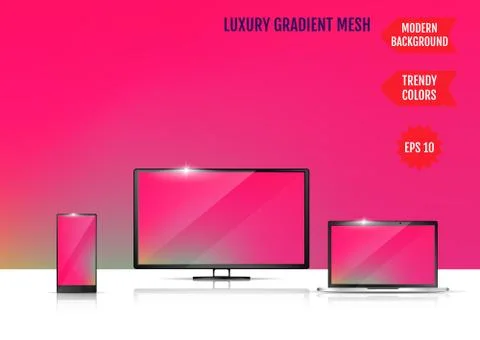Modern abstract background. Colors transition concept. Gradient mesh. Trendy  Stock-Illustration