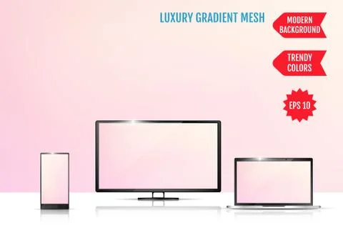 Modern abstract background. Colors transition concept. Gradient mesh. Trendy  Stock Illustration