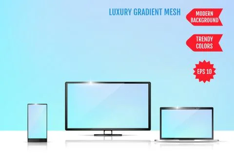 Modern abstract background. Colors transition concept. Gradient mesh. Trendy  Stock Illustration