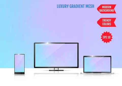 Modern abstract background. Colors transition concept. Gradient mesh. Trendy  Stock-Illustration