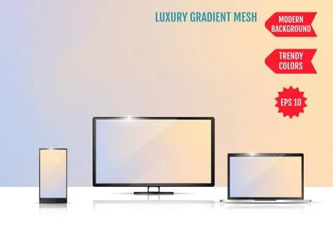 Modern abstract background. Colors transition concept. Gradient mesh. Trendy  Stock-Illustration