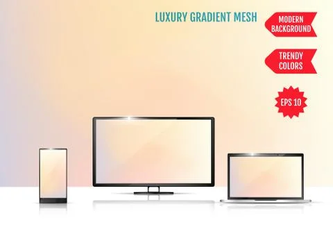 Modern abstract background. Colors transition concept. Gradient mesh. Trendy  스톡 일러스트