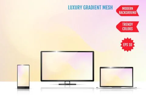 Modern abstract background. Colors transition concept. Gradient mesh. Trendy  Stock-Illustration