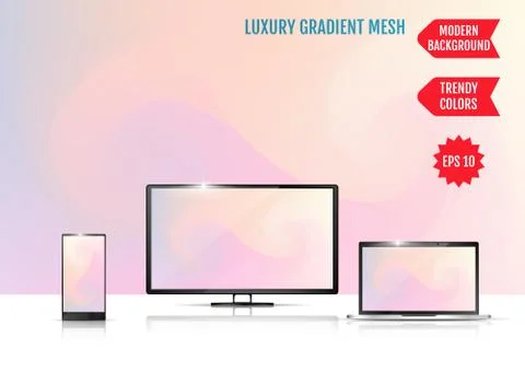 Modern abstract background. Colors transition concept. Gradient mesh. Trendy  Stock-Illustration