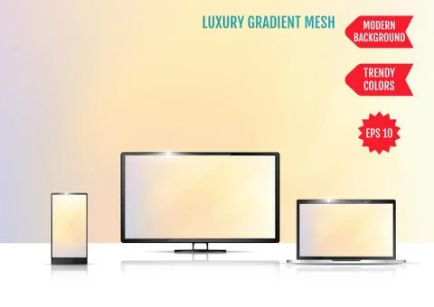Modern abstract background. Colors transition concept. Gradient mesh. Trendy  Stock-Illustration
