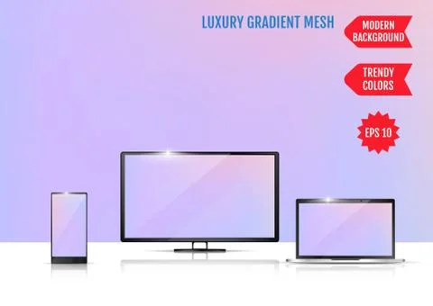 Modern abstract background. Colors transition concept. Gradient mesh. Trendy  Stock Illustration