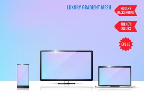 Modern abstract background. Colors transition concept. Gradient mesh. Trendy  Stock-Illustration