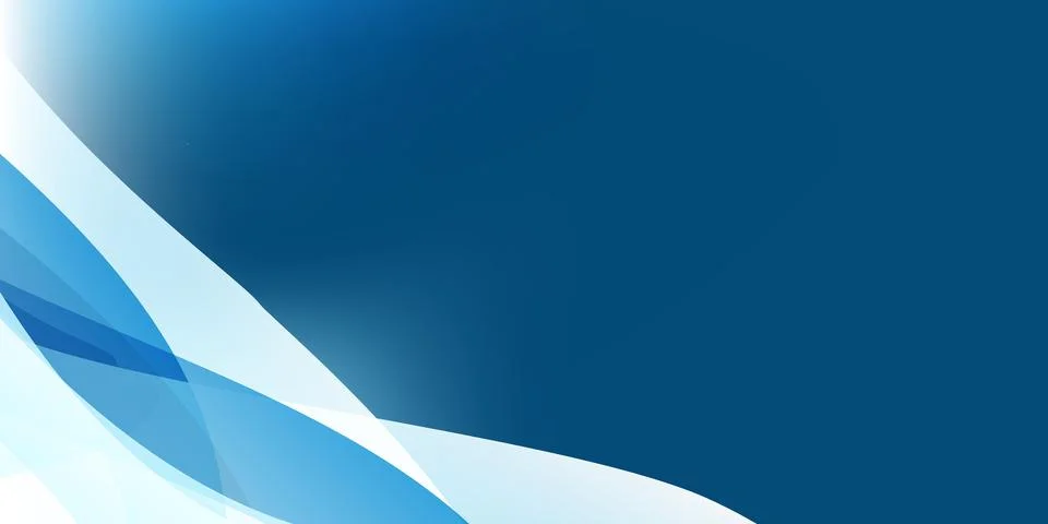 Modern abstract background, design template with translucent blue waves flo.. Stockillustratie