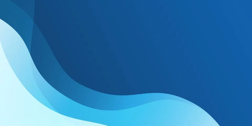 Modern abstract background, design template with translucent blue waves flo.. 스톡 일러스트