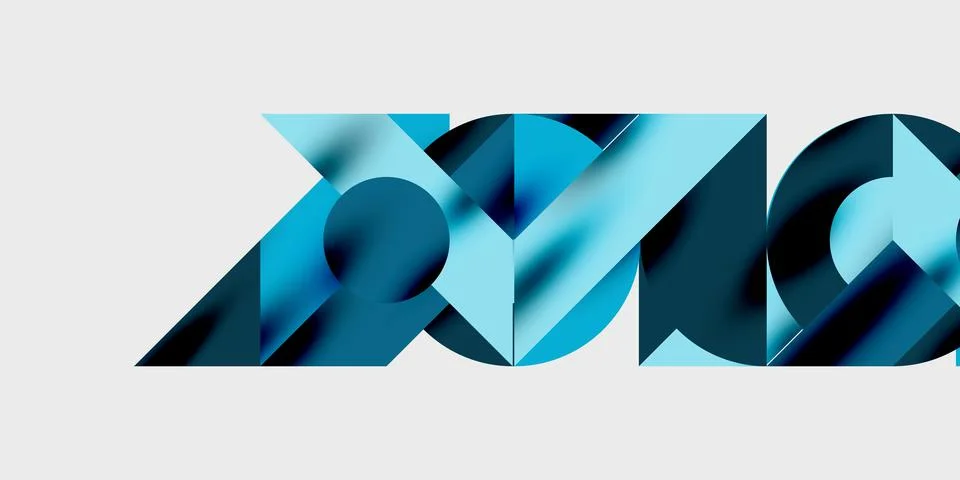 Modern abstract background featuring circles, lines, and triangles in a dynamic イラスト素材