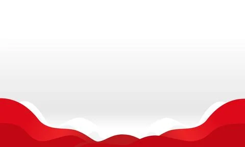 Modern Abstract Background Featuring Dynamic Red and white Wavy Shapes Stock Illustration