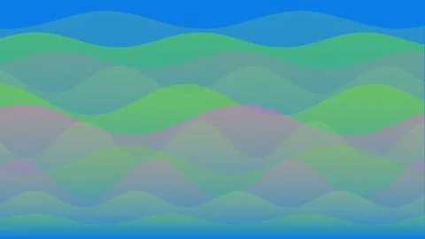 Modern abstract background featuring fluid translucent wavy layers in green.. Stock Illustration