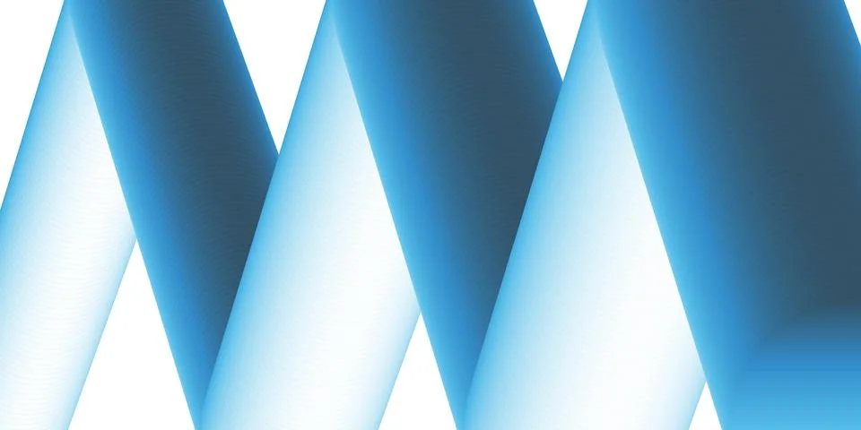 Modern abstract background featuring a lit tubular zigzag 3D shape colored .. Illustrazione stock
