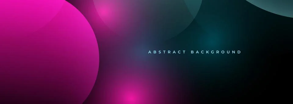 Modern abstract background featuring luminous pink spheres, blurred light Stockillustratie