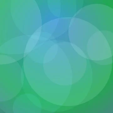 Modern Abstract Background Featuring Overlapping Translucent Green and Blue.. Stock Illustration