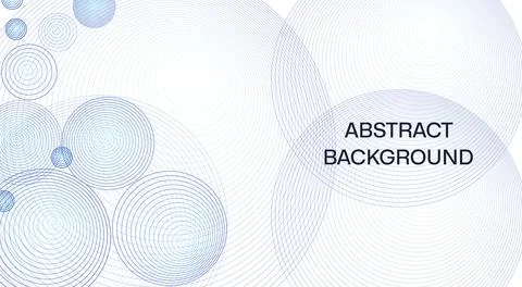 Modern Abstract background of geometric shapes, circle, circle in blue tone.. Stock Illustration