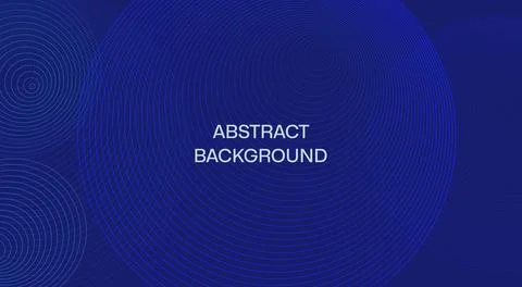 Modern Abstract background of geometric shapes, circle, circle in blue tone.. Stock Illustration