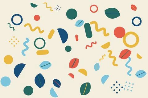 Modern abstract background with geometric shapes and wavy lines for digital.. Stock Illustration