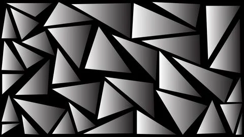 Modern abstract background with grey geometric triangle mosaic shapes and g.. 스톡 일러스트