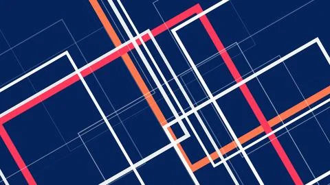 A modern abstract background of intersecting geometric lines, deep blue gri.. Stock Illustration