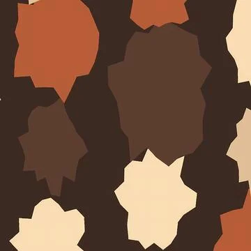 Modern Abstract Background with Irregular Geometric Shapes in Earthy Tones of Stock Illustration
