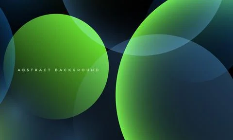 Modern abstract background with large translucent green and blue circular 스톡 일러스트