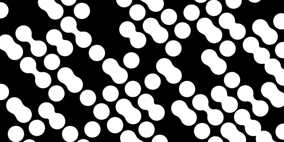 Modern abstract background with liquid elements pattern. Rounded halftone  Stock Illustration