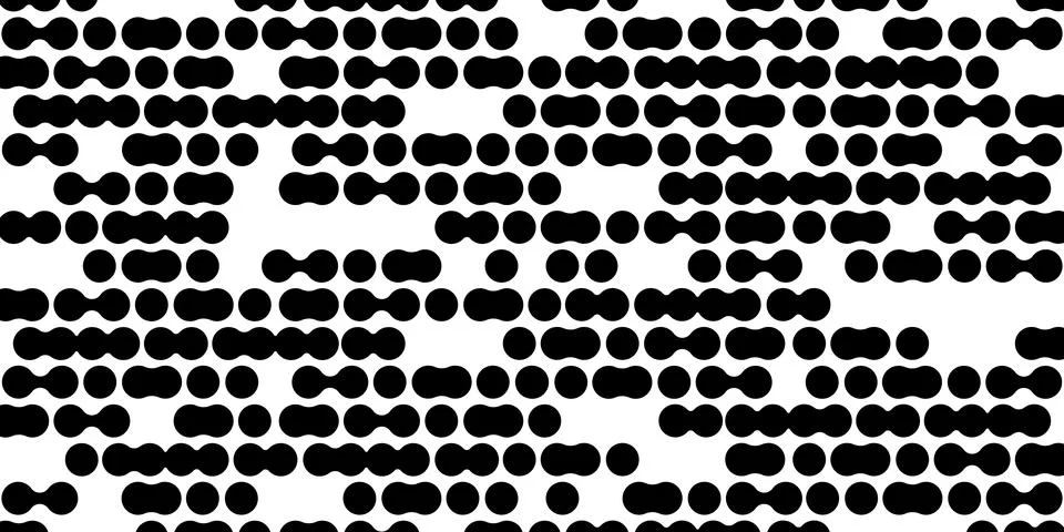 Modern abstract background with liquid elements pattern. Rounded halftone  Stock Illustration