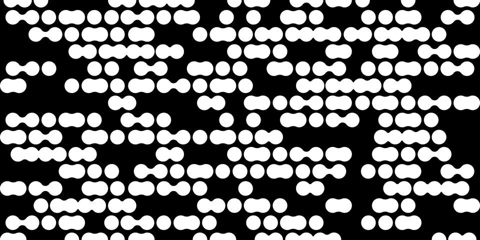 Modern abstract background with liquid elements pattern. Rounded halftone  Stock Illustration