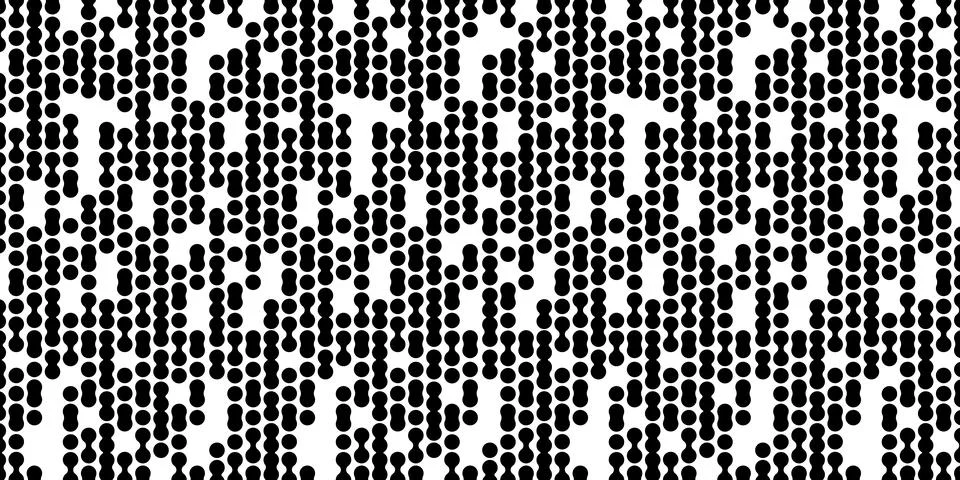 Modern abstract background with liquid elements pattern. Rounded halftone  Stock Illustration