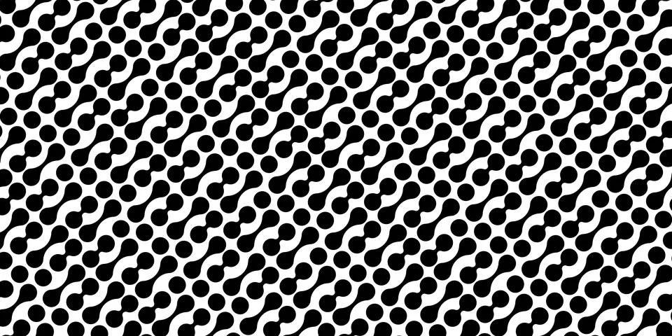 Modern abstract background with liquid elements pattern. Rounded halftone  Illustrazione stock