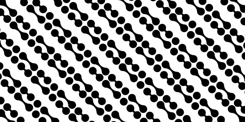 Modern abstract background with liquid elements pattern. Rounded halftone  Stock Illustration