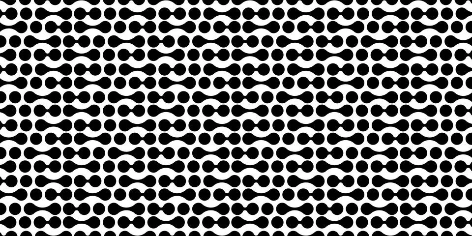 Modern abstract background with liquid elements pattern. Rounded halftone  Stock Illustration