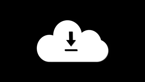 Modern abstract background motion graphics cloud download upload progress b.. Stock Footage 313430752