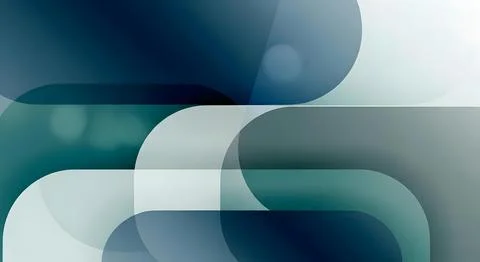 Modern abstract background with overlapping rounded capsule shapes in dark .. 스톡 일러스트