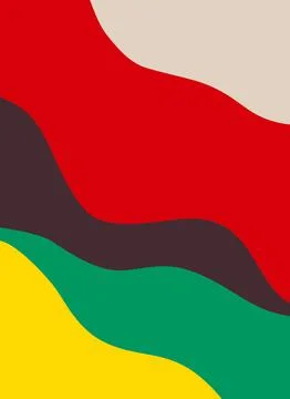 Modern abstract background in rasta style Stock Illustration