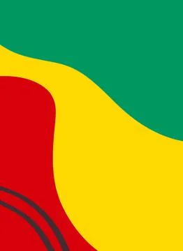 Modern abstract background in rasta style Stock Illustration