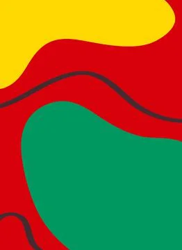 Modern abstract background in rasta style Stock Illustration
