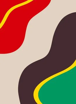 Modern abstract background in rasta style Stock Illustration