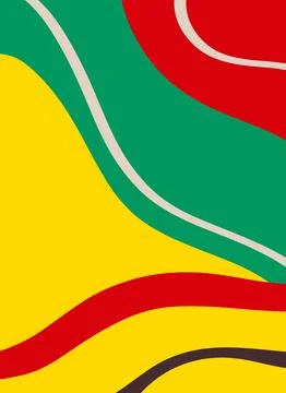 Modern abstract background in rasta style Stock Illustration