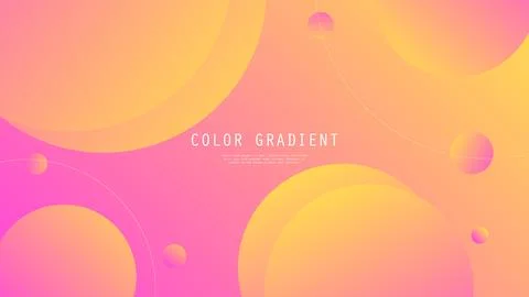 Modern Abstract Background Round Circle Retro Memphis Lines Fluid Liquid Stock Illustration