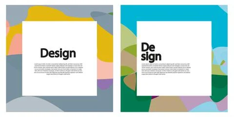 Modern Abstract Background Set Stock Illustration