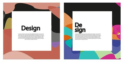 Modern Abstract Background Set Stock Illustration