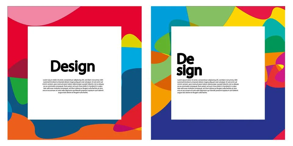 Modern Abstract Background Set Stock Illustration