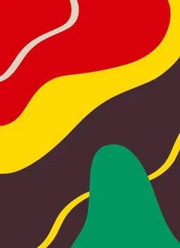 Modern abstract background with soft oval shapes, lines Stock Illustration