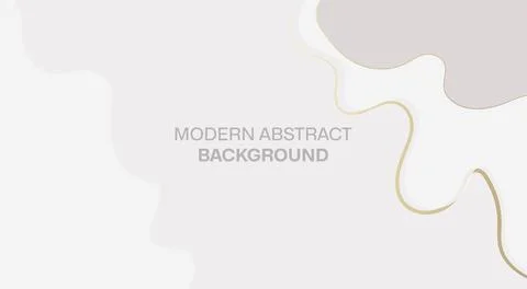 Modern abstract background, template with smooth curves of shapes and forms.. Stock Illustration