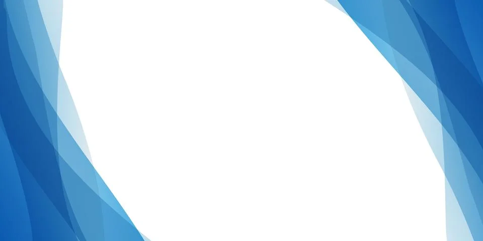 Modern abstract background with translucent blue waves flowing vertically i.. Stockillustratie