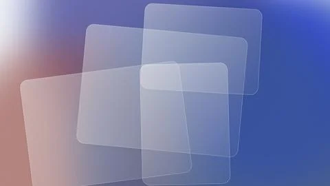 Modern abstract background with translucent frosted glass frames on a soft .. Illustrazione stock